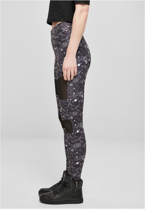 Actual product image Urban Classics Ladies Tech Mesh AOP Leggings (XXL)