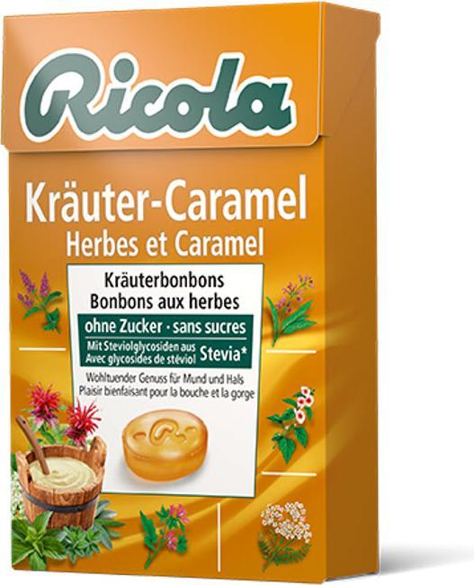 Produktbild Ricola Kräuter-Caramel ohne Zucker mit Stevia (1 Stk., 50 g)