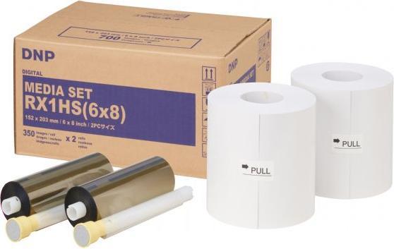 Actual product image DNP Paper DSRX1HS-6X8 2 rolls à 350 pcs. 15x20 for DS-RX1HS (15 x 20 cm)