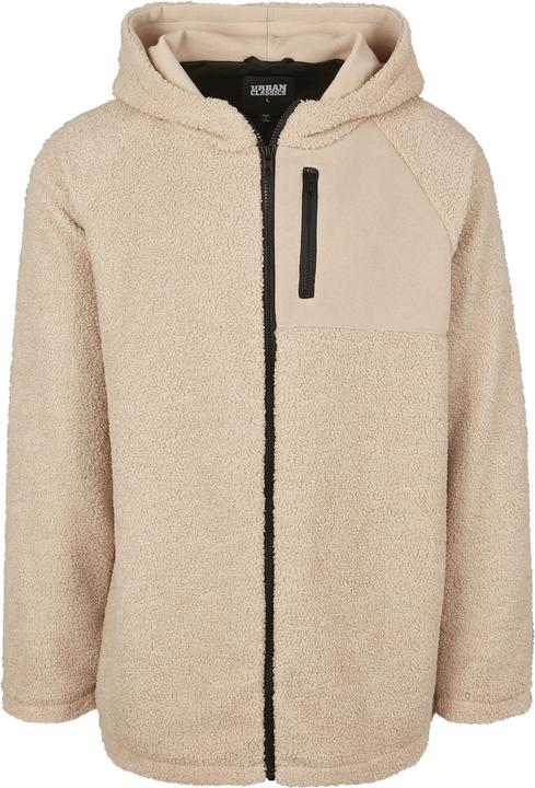 Urban Classics Hooded Sherpa Zip Jacket