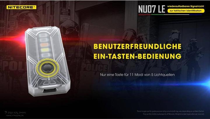 Produktbild Nitecore NU07 LE - Signalleuchte (6.18 cm, 15 lm)