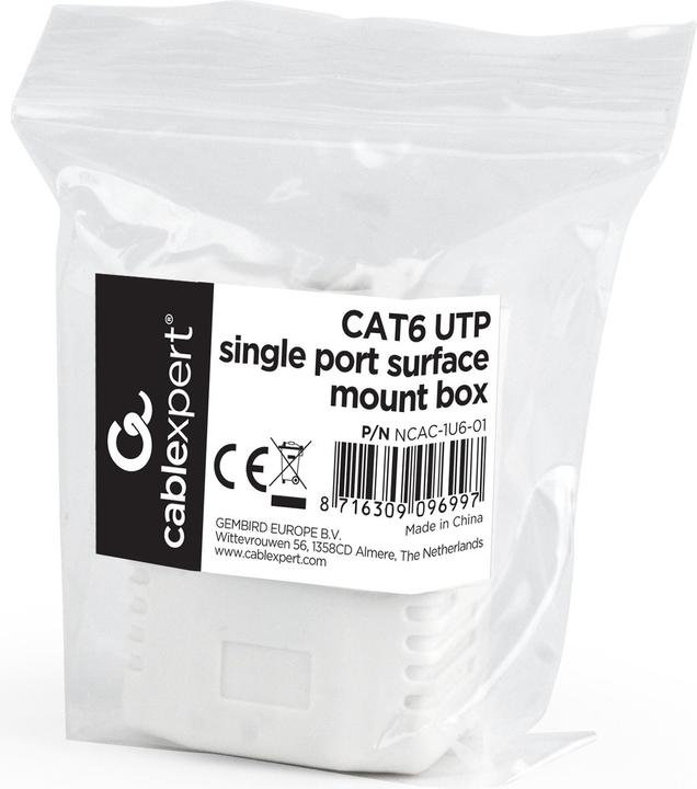 Actual product image Gembird NCAC-1U6-01 CAT6 UTP mount box