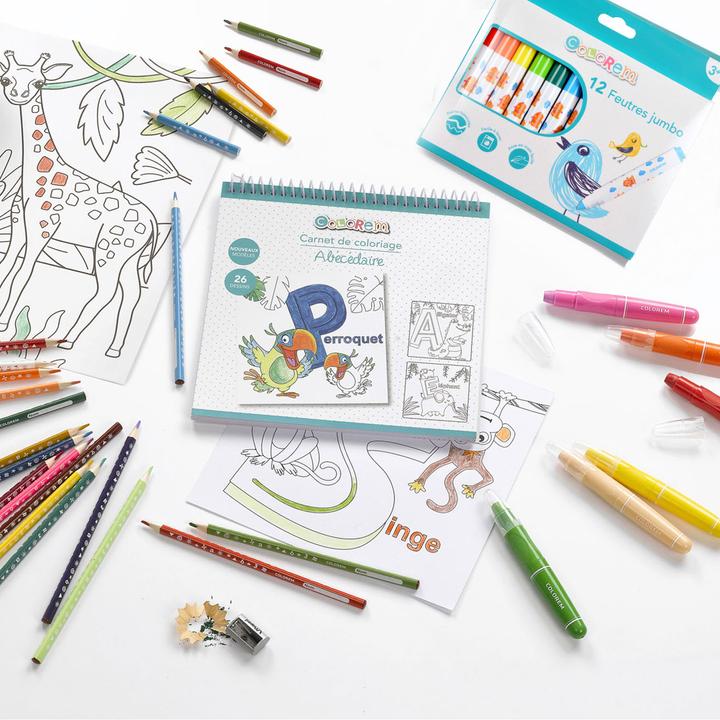 Immagine prodotto Eugene Perma 12 pennarelli jumbo di diversi colori (Multicolore, 12 x)