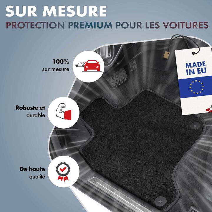 Immagine prodotto Walser Tappeti Premium per BMW Serie 3 Sedan BJ 2005 - 01/2012, Serie 3 Touring BJ 2005 - 08/2012 (2 tappetini anteriori + 2 tappetini posteriori)