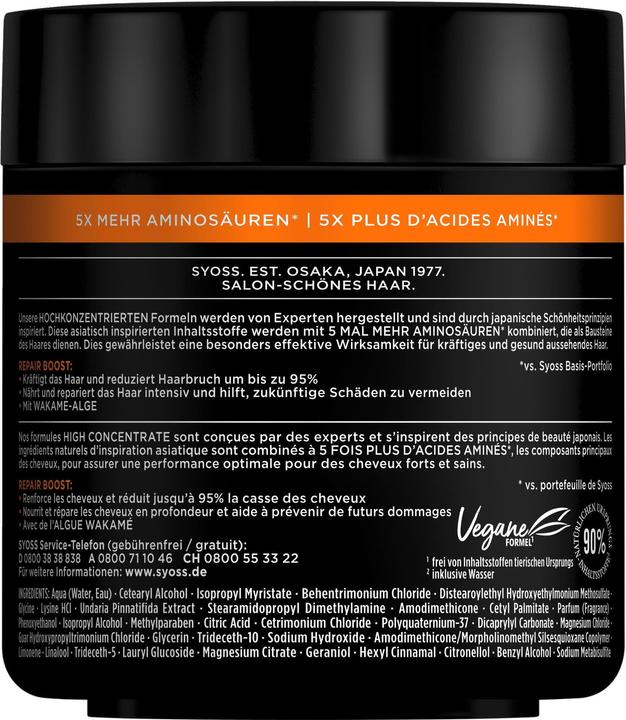 Actual product image Syoss Hair Treatment 4-in-1 Repair Boost 500 g (500 ml)