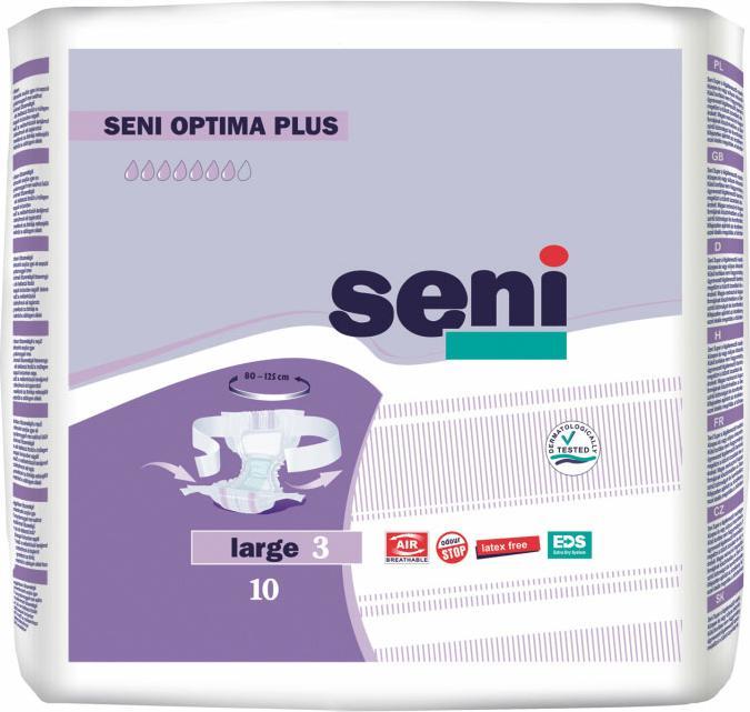 Immagine prodotto Seni Optima Plus pads con cintura traspirante circonferenza dell'anca 80-125cm 7 gocce (10 x, Grande)