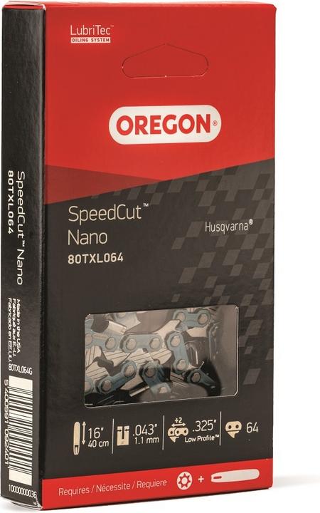 Immagine prodotto Oregon Catena da.325", 1,1 mm, 64 maglie motrici, SpeedCut Nano, mezzo scalpello (Motosega, Sega a catena)