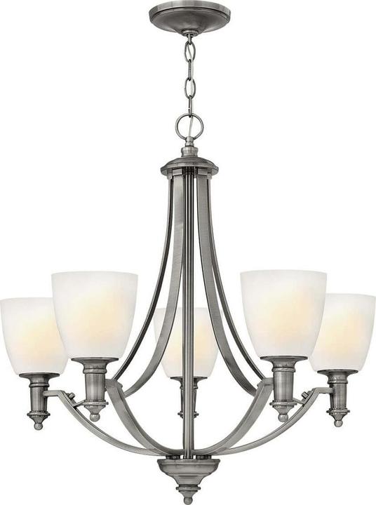 Elstead Lighting Truman chandelier E27 5-fold antique nickel (68.60 cm)
