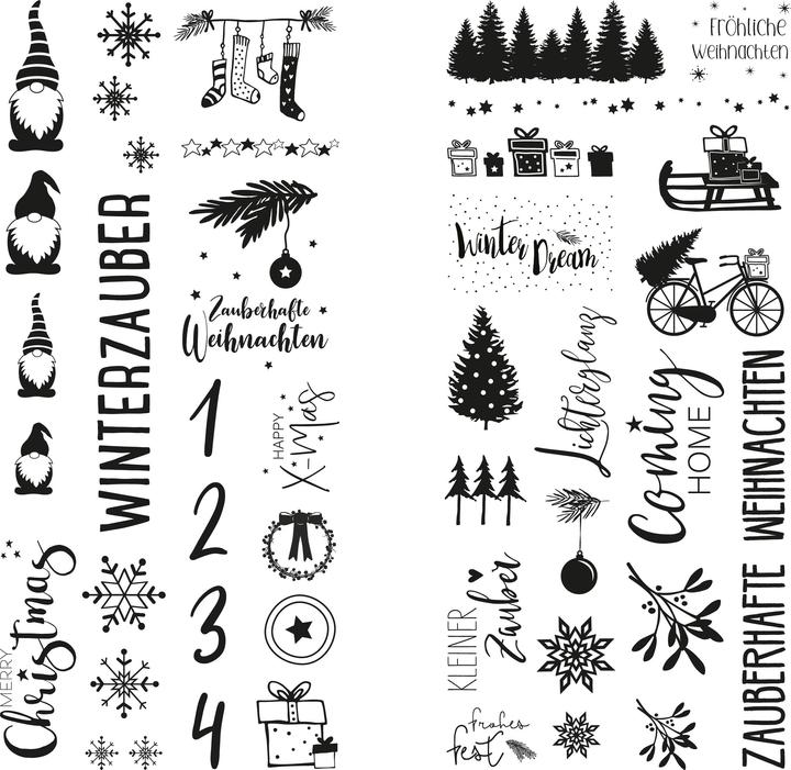 Valeurs nutritives et ingrédients Rayher Film transfert "Magie d'hiver", 2 feuilles (2 x)