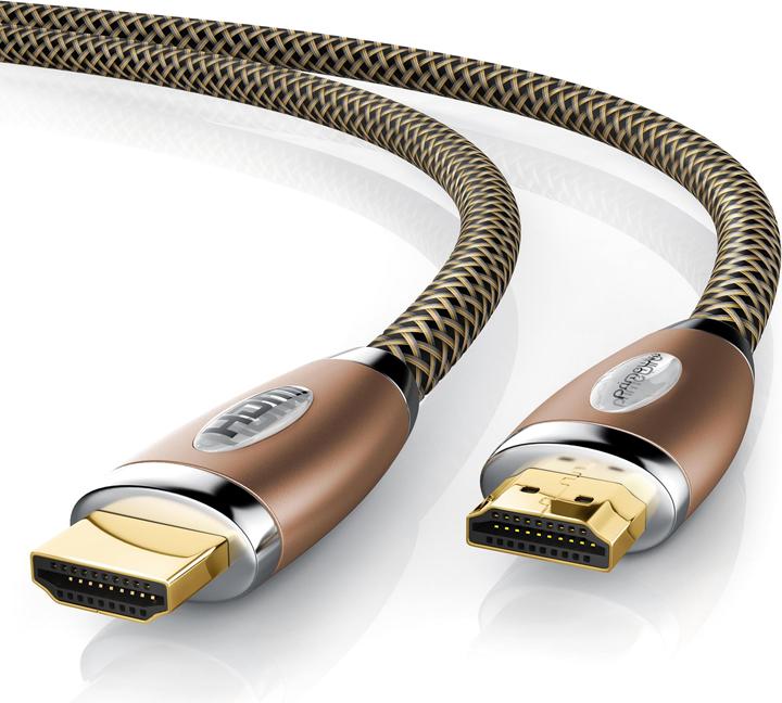 Immagine prodotto Primewire Cavo HDMI 2.0b - 4k Ultra HD 2160p - 3D - rivestimento in nylon - spina metallica - 3 x schermato (0.50 m, HDMI)
