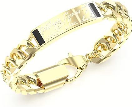 Produktbild Guess - Gold-plated bracelet for men Inscription JUMB04401JWYG - Length: 19 cm (19 cm)