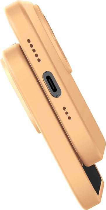 Produktbild Baseus Liquid Silica Gel Case for iPhone 14 Plus (sunglow)+ tempered glass + cleaning kit (Apple iPhone 14 Plus)