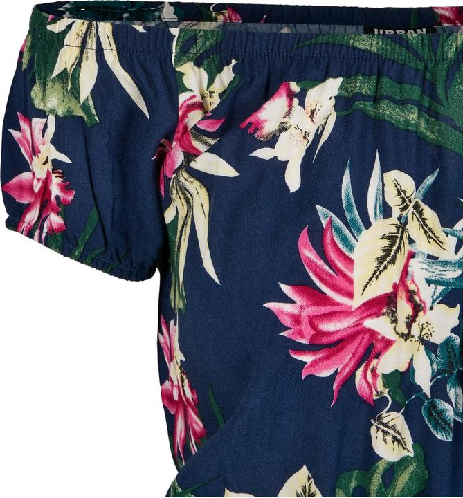 Actual product image Urban Classics Ladies AOP Off Shoulder Short Jumpsuit (5XL)