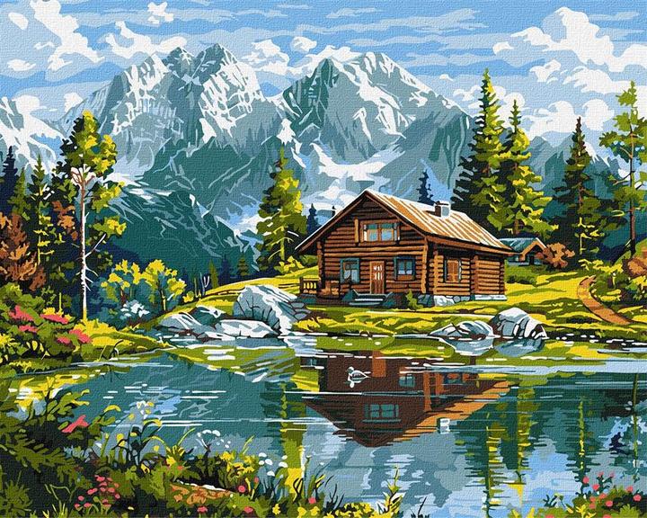 Immagine prodotto Ideyka Pittura per numeri - Villaggio accogliente 40 x 50 cm