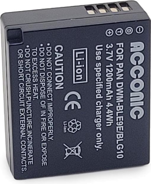 Produktbild Acconic Akku f. Panasonic DMW-BLG10 DMW-BLE9 DMC-GF3 DMC-LX85 DMC-LX100 (Akku)