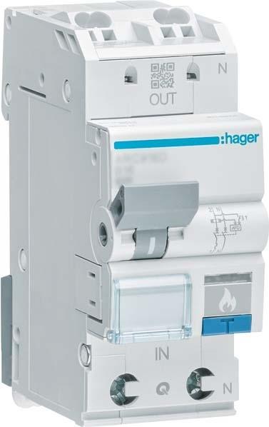 Produktbild Hager FehlerlichtbogenSchutzeinrichtung AFDD LSSchalter PN 6kA C6A 2M