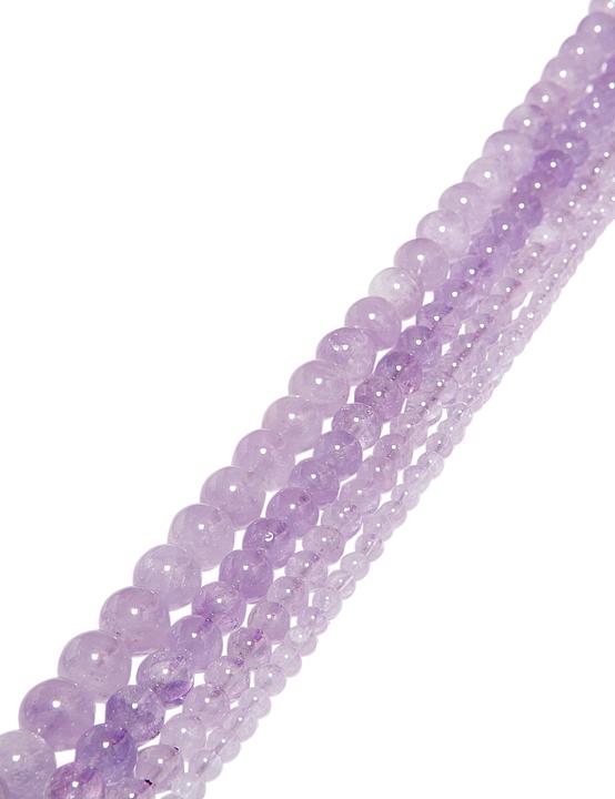 Actual product image Leyda Polished Amethyst Quartz Strand