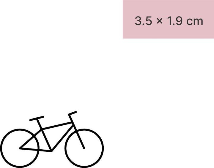 Produktbild minink Temporäres Tattoo – Fahrrad