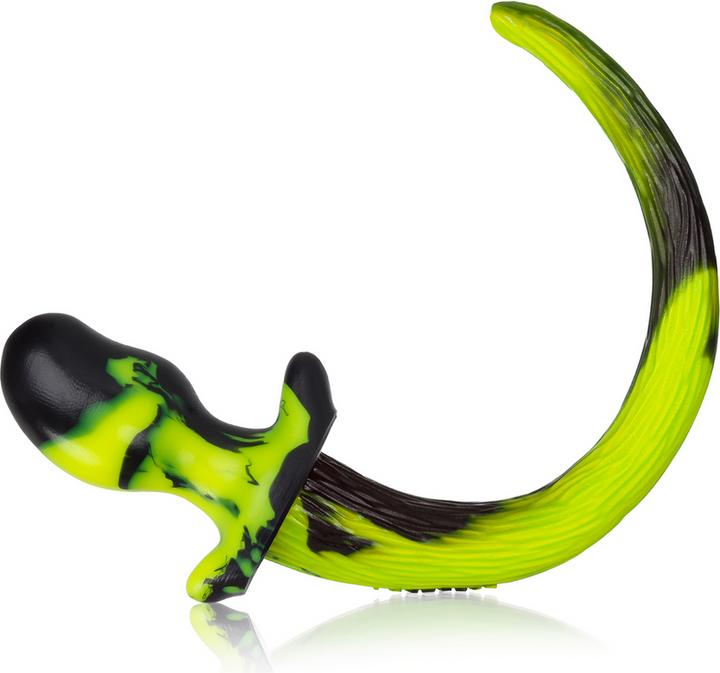 Actual product image Oxballs Puppy Tail - Beagle - Black/Acid Yellow