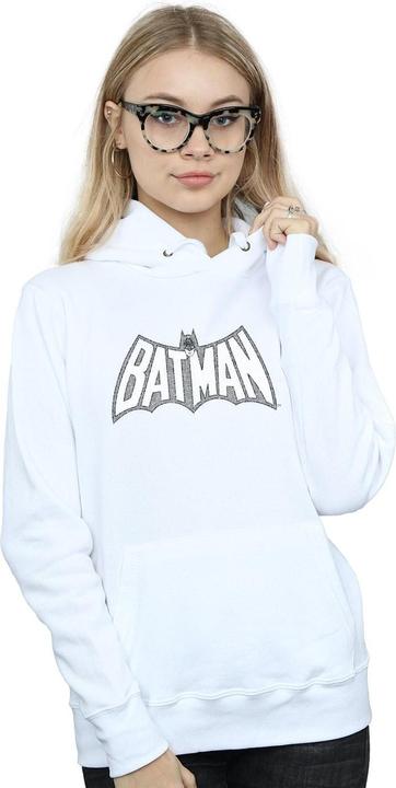 Actual product image Womens/Ladies Batman Retro Crackle Logo Hoodie (M)