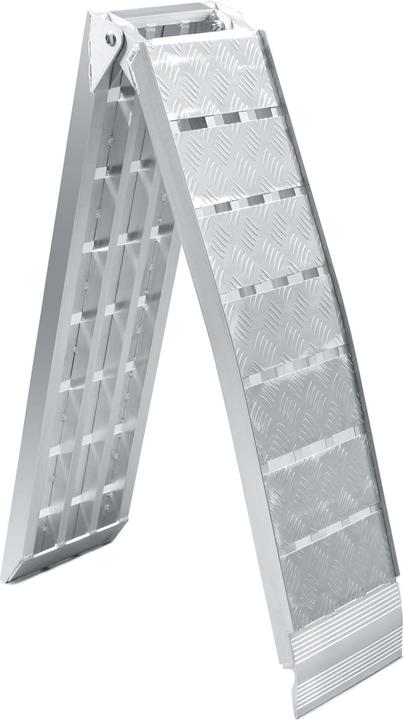 Actual product image Wiltec 2x folding loading ramp scooter ramp ATV Quad portable aluminium 228cm 1360kg (90x11 inches 3000lbs)