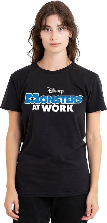 Actual product image Monsters at Work Unisex Adult Dark Logo T-Shirt (XL)