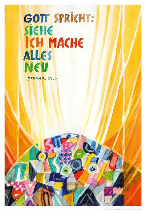 Immagine prodotto Bene Jahreslosung Andreas Felger 2026, Kunstdruck 63 x 92 cm (Tedesco)