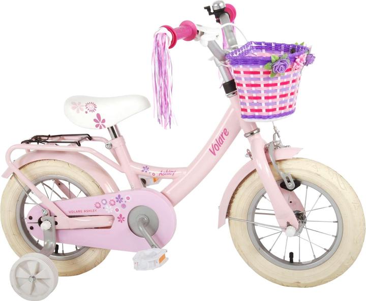 Volare Ashley Kinderfiets - Meisjes - 12 pollici - Roze - 95% afgemonteerd (12")