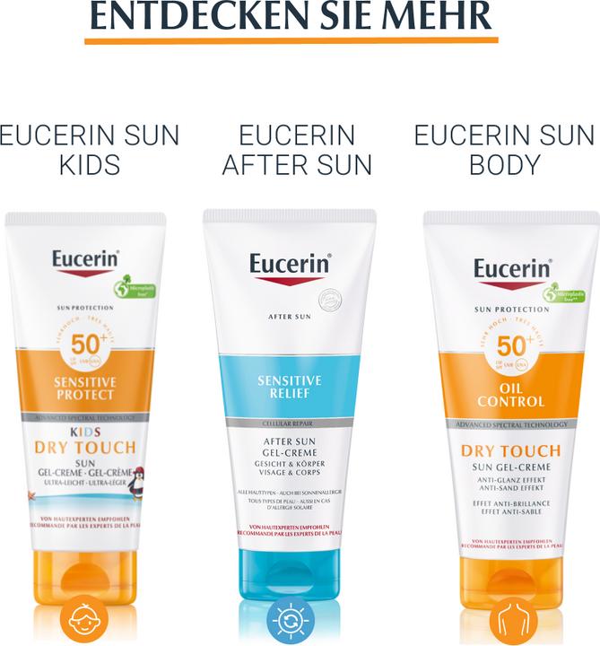Image du produit Eucerin SUN Face Oil Control Gel-Crème SPF 50+ (Crème solaire visage, SPF 50+, 50 ml, 95.31 g)