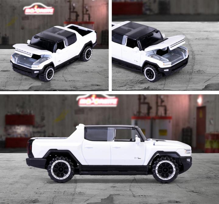 Actual product image Majorette Premium Cars GMC Hummer EV, white