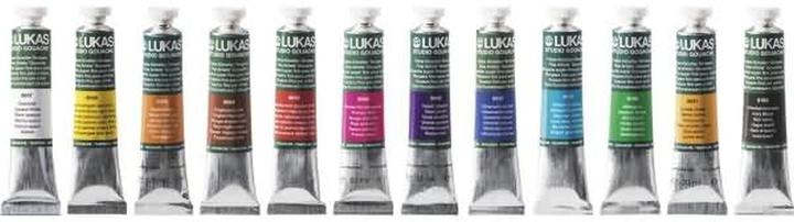Produktbild Nerchau LUKAS STUDIO GOAUCHE - Künstler-Gouache in Premium-Qualität - Starter-Set T12 mit 12 x 20 ml (Mehrfarbig, 2.28 ml)