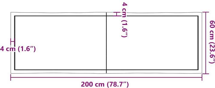 Image du produit VidaXL Aneta (200 x 4 x 60 cm)