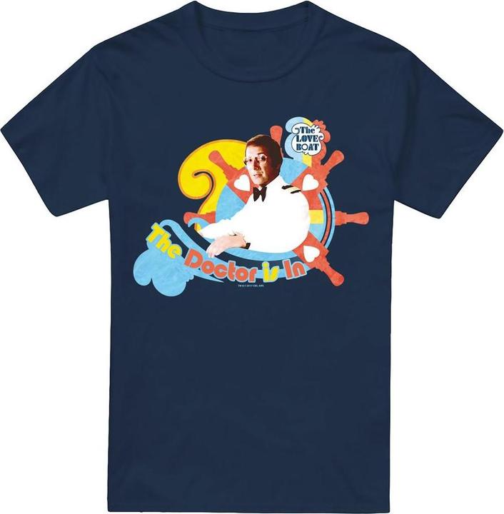 Actual product image The Love Boat Mens The Doctor Is In T-Shirt (XL)