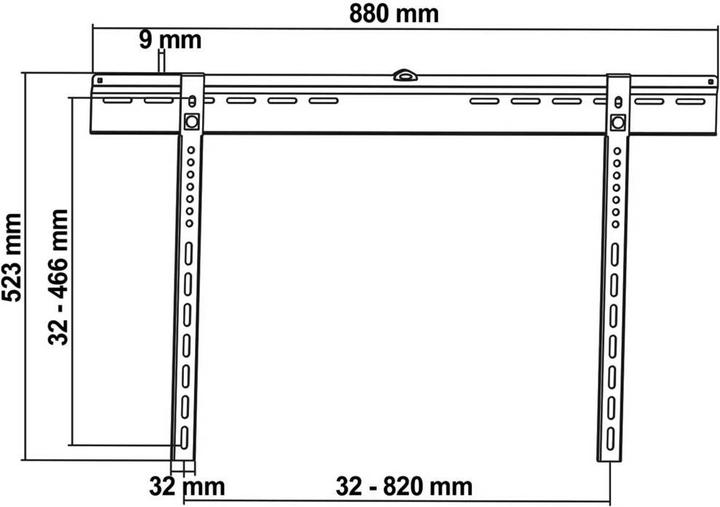 Image du produit myWall Support mural pour TV 94,0 cm (37) 177,8 (70) Rigide (Mur, 70", 65 kg)