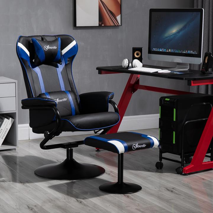 Image du produit Vinsetto Fauteuil de jeu avec tabouret