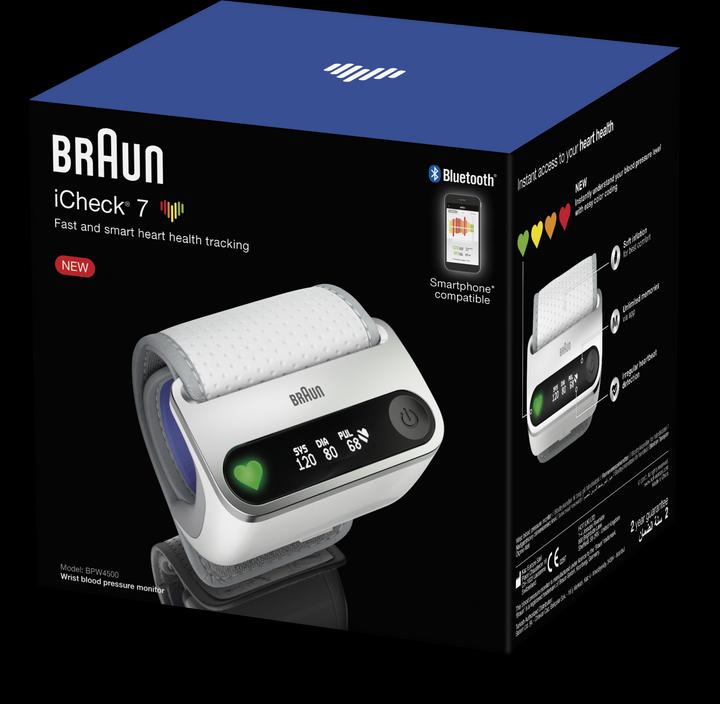 Produktbild Braun iCheck 7 (Blutdruckmessgerät Handgelenk)