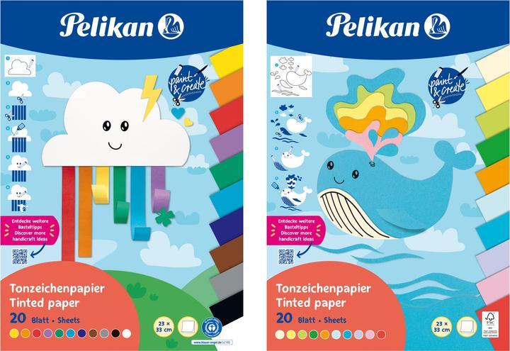 Image du produit Pelikan Bloc de papier toner TZPB, 20 feuilles, 23x33cm, Summer (120 g/m², 1 x)