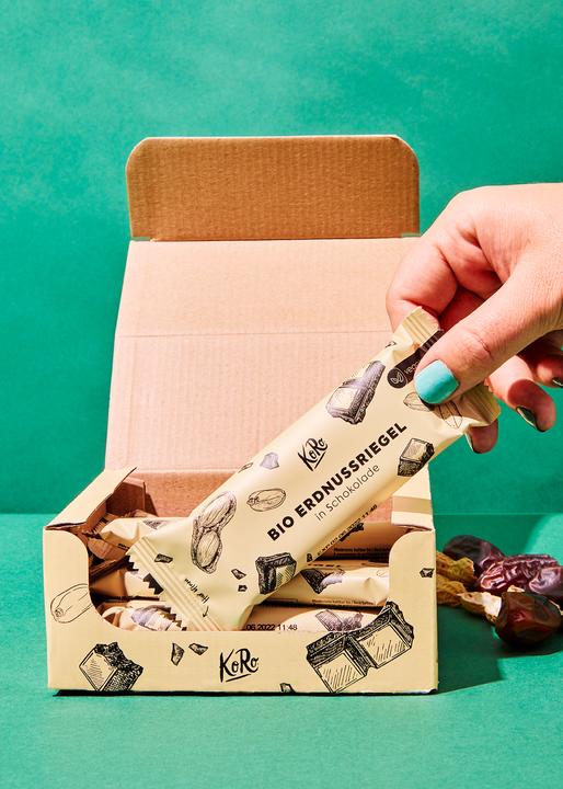 Actual product image KoRo Organic peanut bar with chocolate coating (1 pcs., 600 g)