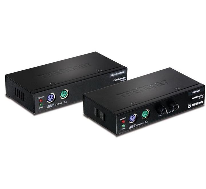 Actual product image Trendnet RJ-45, USB A/B, VGA
