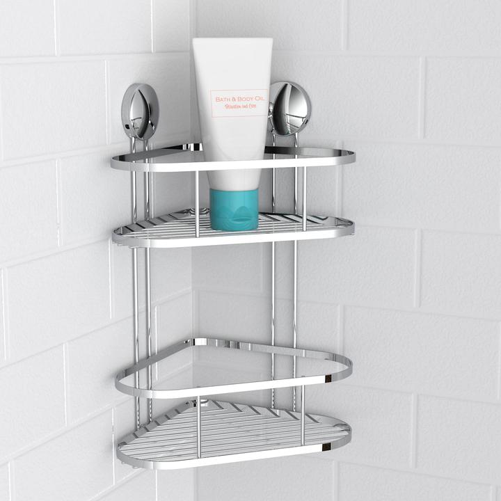 Image du produit Eisl Tablette d'angle de douche 2 étages (22 x 18 x 35 cm)