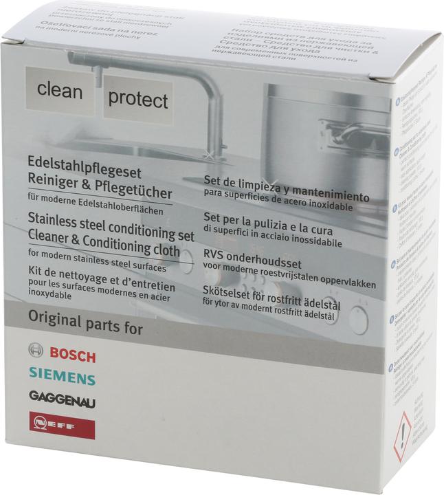 Produktbild Siemens Pflegeset für Edelstahloberflächen