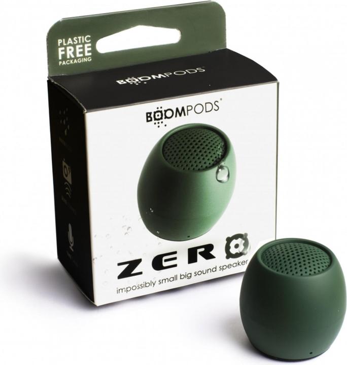 Actual product image Boompods Zero Bluetooth® Speaker Handsfree, Shockproof, Waterproof Green (5 h, Rechargeable battery operated)