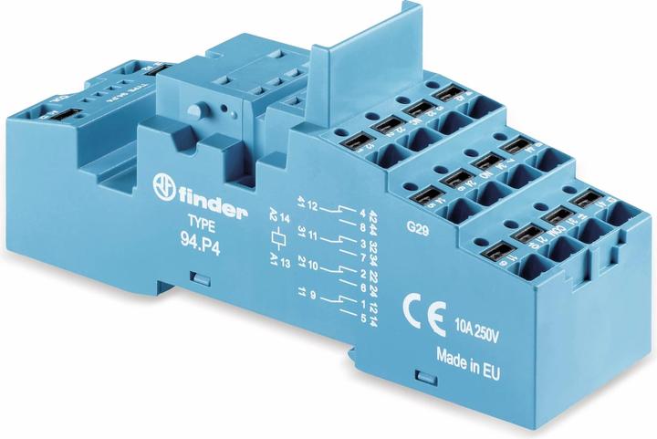 Finder Push-in socket Type 55.34 relays (Relaissockel)
