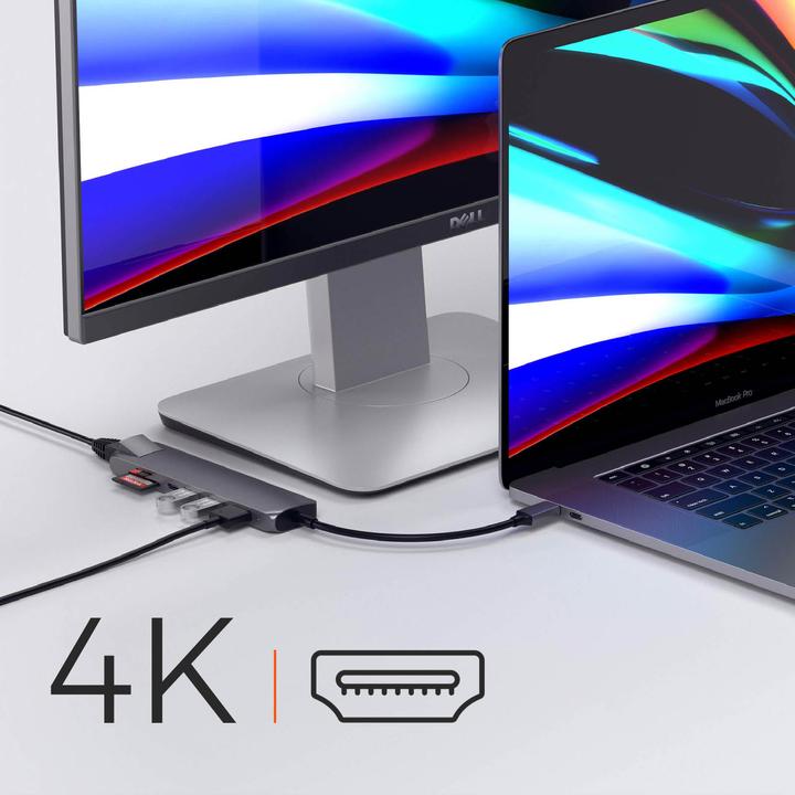Actual product image Satechi USB-C Slim Multi-port (USB-C, 7 Ports)