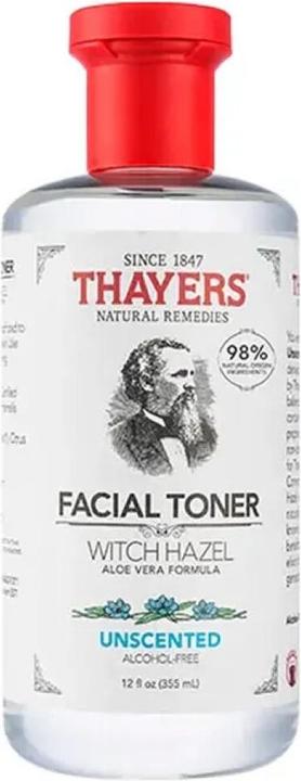 Actual product image Thayers Witch Hazel with Aloe Vera Unscented Facial Toner - Skin Tonic - 355ml (Tonic water, 355 ml)