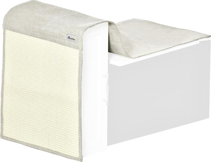 Image du produit PawHut Tapis à gratter, lot de 2 (3 cm, Gris, Beige)