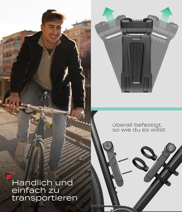 Produktbild Impact Bike Accessories PortaLock 15 - Velo-Zahlenschloss (110 cm)