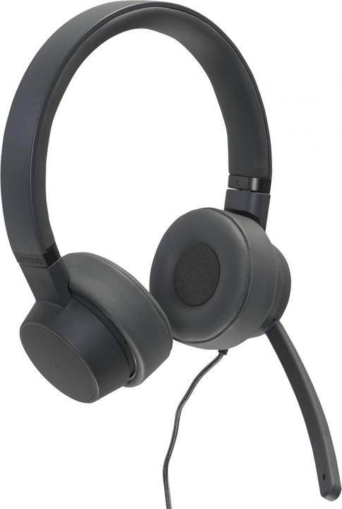 Image du produit Lenovo GXD1C99243 Casque/écouteur filaire Appels/musique USB Type-C Gris (ANC, Filaire)