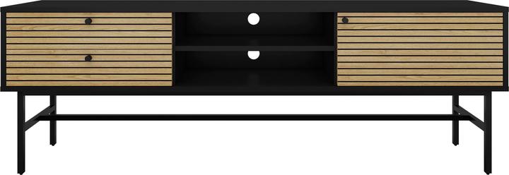 Produktbild SalesFever Lowboard Echtholzfurnierx60 schwarz (150 x 40 x 60 cm)