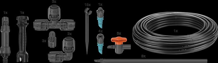 Actual product image Gardena Micro-Drip-System Set vegetable/flower bed (Drip irrigation set)